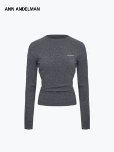 ANN ANDELMAN | Knit Long-Sleeve Puffed Sleeves Slim Fit T-Shirt