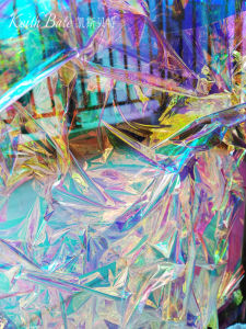 แผ่นกระดาษแก้วสีรุ้งสีสันสดใสโดย Case Bette สําหรับการถ่ายภาพและการตกแต่งงานฝีมือทําด้วยมือขนาดเล็กขนาดกลางขนาดใหญ่