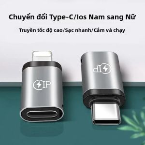 Bộ Chuyển Đổi Lightning Sang USB C 20W Cho iPhone 15/14/13 Pro Max Huawei Xiaomi Samsung - Bộ Chuyển Đổi Cáp iOS Sang Type-C