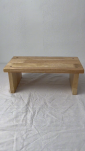 H325. Solid Rubber Wood Stool / Flower Pot Stool / Plant Stool / Small Bench