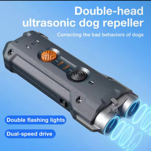 2 In 1 Training & Anti Barking Device Ultrasonic Dog Repeller With Flashlight Stop Attack Rechargeable Anti Dog Bark Deterrent