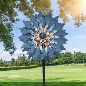 Solar Light Windmill Garden Ornament