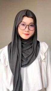 Pashmina Kaos Jersey II Hijab Jersey II Pashmina Mleyot Flowly