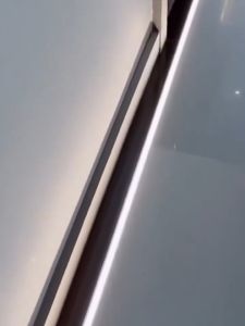 2PCS x 100cm LED Aluminum Profile Linear Channel with Cover for Home Decor Bar Strip Light-Black Aluminum Black Cover