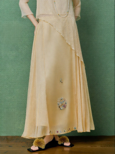 Lightweight Silk Cheongsam Skirt