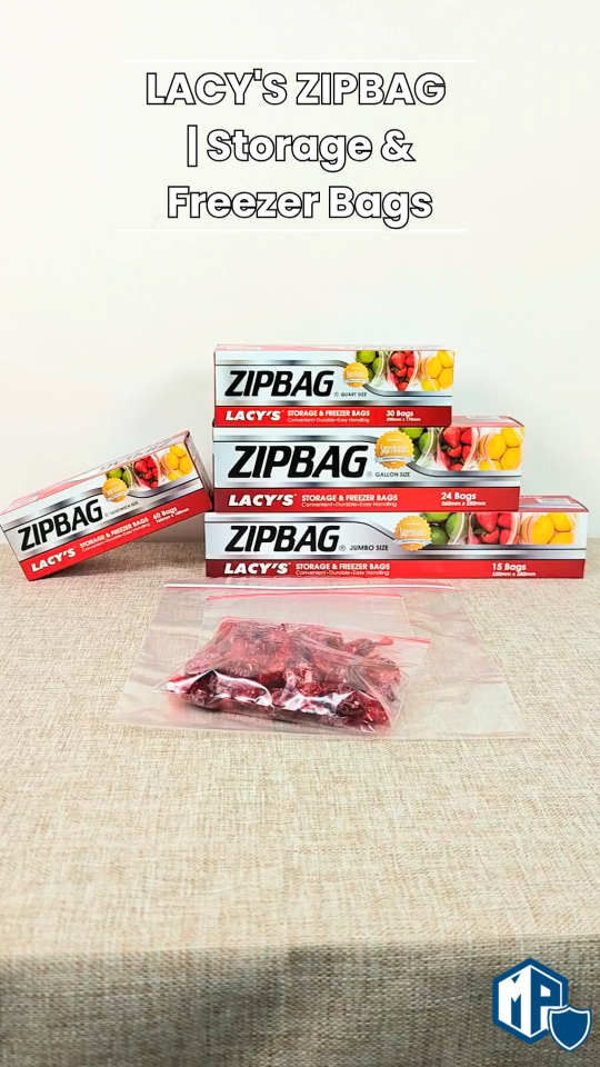 Lacys ZIPBAG | Storage & Freezer Bag | Zip Bag for food | Small Zipper Bag | Food Plastic Bag | Reusable bag | Sealable bag | Storage bag