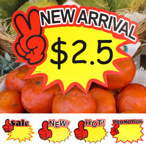 POP Poster Paper Board Card Display Advertising Promotions Sale Price Label Tag Signage Not Wipeable