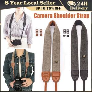 ❤️【Same Day Delivery】 Universal Adjustable Camera Shoulder Neck Strap Cotton Leather Belt for Sony Nikon Canon EOS 1000D SLR Cameras Strap Accessories LZC-Camera-Shoulder-Strap