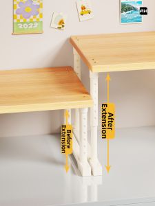 evesigar | Adjustable Printer Shelf Double Layer Desktop Storage Rack