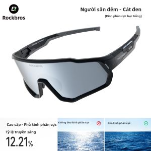 RockBros | Kính Đeo Đi Xe Đạp Chống Bụi Gió Phản Quang và Tự Điều Chỉnh Ánh Sáng