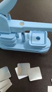 🔥Manila Stock+COD🔥 50mm Square Badge Press Machine | Manual Rotating Button Maker for DIY Magnets & Pins | Home Business & Gift Crafting Kit