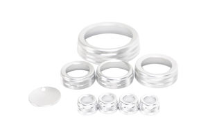 Interior Knob Trim Ring Set for Ford Bronco Sport 2025 2026 Gear Shift AC Air Vent Volume Engine Start Stop Button Accessories
