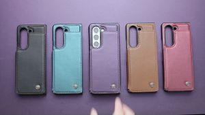 Casing hp Samsung z fold 5 fold 4 fold 3 FOLD 6 FOLD 7 Caseme C22 Slot kartu Cover Leather Wallet Case