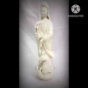 กวนอิม เจ้าแม่กวนอิม พื้นที่ 24 กวนอิม ยืน มังกร หยดน้ำ สูง 8 นิ้ว 16 นิ้ว 19 นิ้ว