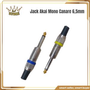 JACK AKAI MIC MONO CANARE 65MM / JACK JECK AUDIO MONO CANARE