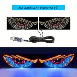 Màn Hình LED Thông Minh 35.3 Inch Tấm Nền Điểm Ảnh Ma Trận Mắt Quỷ Trang Trí Kính Chắn Gió Ô Tô Điều Khiển Qua Điện Thoại Thông Minh