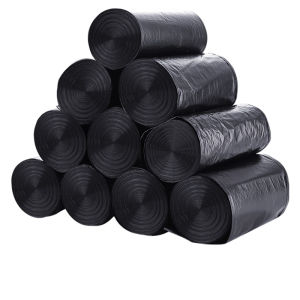 Thickened Point Break Type Small Black Plastic Garbage Bags Kitchen Home Use Office Hotel Commercial Plastic Waste Bags