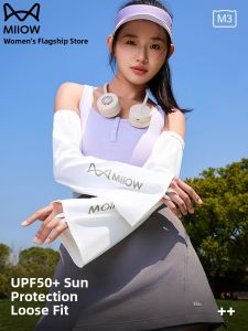 Miiow | MiiOW Ice Sleeve Sun Protection Womens Style 2025 New Summer Mens Sleeve Cover UV Protection Ice Silk Protective Sleeve