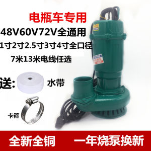 Agricultural Use 48V 60V 72V Electric Car Dc Deep Well Pump Irrigation High Flow Rate Cast Aluminum Material Driven Electric Pump
