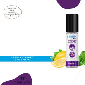 Kids Cessa Ungu Bofit - Essential Oil Menyegarkan Badan Meningkatkan Daya Tahan Tubuh Bayi Warna Ungu Usia 3-6 Tahun