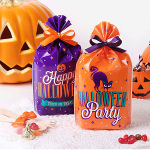 【Free Shipping】Halloween Candy Packaging Bags Halloween Party Gift Package Snack Ziplock Bags