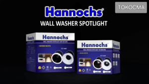 Hannochs Lampu Downlight Spotlight LED Wall Washer Black White 7W IBR Bulat Cahaya Putih Kuning