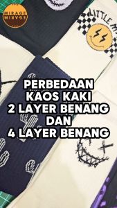 Kaos Kaki Oldschool GNJ Fresh Hitam - 4LAYER BENANG