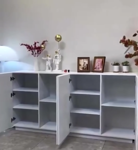 IronRoot Storage Cabinet Waterproof Sideboard Cabinet Large Locker Kabinet Moisture-Proof Wardrobe Storage Cabinet Multifunctional