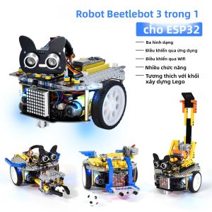 Bộ Kit Xe Robot 3 Trong 1 Keyestudio ESP32 Tương Thích Với Arduino Tương Thích Với Các Khối LEGO - Hỗ Trợ Lập Trình Python & Scratch