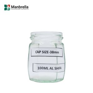 100ml Food Jar (Honeycomb shape) - 24pcs With Metal Caps Included