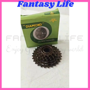 Fantasy Diamond Freewheel susun 6 speed gir belakang model DRAT sprocket sepeda MTB federal lipat minion