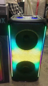 Bluetooth speaker Brudo BTS-1908 [FREE USB with mp3 songs] dual 8 inch bluetooth/usb input/  Rechargeable wireless microphone