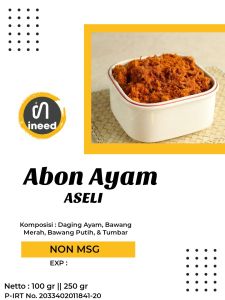 Abon Daging Ayam & Abon Daging Sapi ASELI Premium Tanpa Campuran