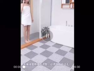 (Ready Stock) Anti Slip Splicing PVC Bathroom Toilet Kitchen Floor Mat Non Slip Mat Toilet Floor Mat 30*30cm