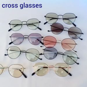 แว่นกรองแสงสีฟ้า+ออกแดดเปลี่ยนสี (หลายสี) รหัส CGA52 ทรงหยดน้ําเหลี่ยม (ไดมอน)