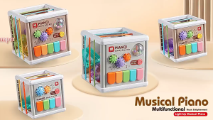 JDL Baby Mini Activity Cube Bins Piano / Baby Piano / Baby Play Cube / Baby Piano / Baby Musical Toy
