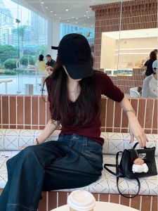 SHUQINGLAI | Áo Sweater Len Dài Tay Ôm Sát cho Nữ