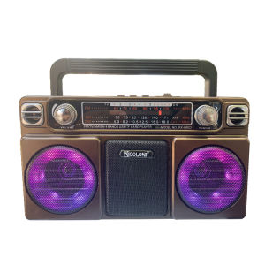 Multi-Function Radio Bluetooth Speaker Vintage Card USB Flash Drive Rechargeable Frequency Full Waveband Elderly Specialized