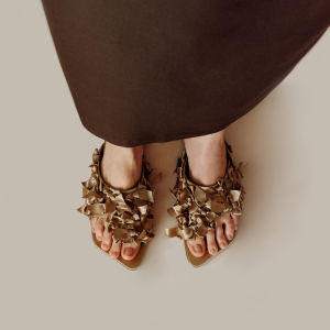 High Density Silk Slip On Toe Sandals