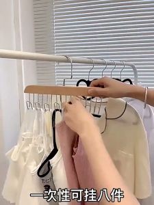 [READY STOCK]Solid Wood Hanger Camisole Clothes Hanger Camisoles Storage Hook Hanger Underwear Vest Storage hanger 衣架