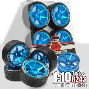 12mm Hex Black Rim Durable Rubber for 1/10 Flat Car RC Tire Professional Racing HSP 94123 Sakura D4 Tiangong TT02 Wltoys 144001