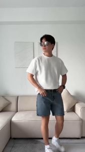 Quần Short Jean Ngắn Nam CARLOS Vải Cao Cấp Xuất Khẩu Trơn Dày Màu Xanh Đen Navy Đẹp Form Co Giãn Ống Ôm Regular NATO