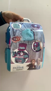 Bộ Đồ chơi - DISNEY - EODS008-963MA Bộ ba lô đeo làm đẹp Frozen (KT 23.8x14.5x26.5cm)
