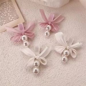 Kẹp Tóc Nơ Thanh Lịch Cho Bé Gái Kẹp Tóc Hợp Kim Được Trang Trí Bằng Ren Và Ngọc Trai Cho Đám Cưới Tiệc Tùng Thích Hợp Cho Mọi Mùa