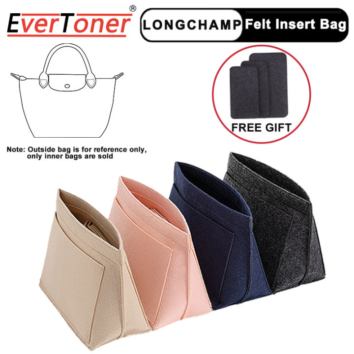 Evertoner Felt Purse Insert Organizer Bag For Longchamp Le Pliage Shopper Bag Inner Bag And Base 4780