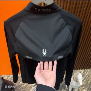 Autumn 2025 Mens Casual Long Sleeve T-Shirt Fashionable Outdoor Half Zip Splice Style Comfortable Fit Chinese Brand Tagkita