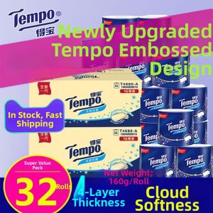 Tempo | Extra Thick Toilet Paper 32 Rolls Home Use