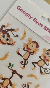 Googly Eyes Sticker Zh-Pg11 Monkey - Art Bar