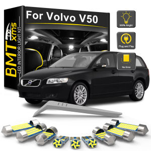 BMTxms Canbus For Volvo V50 2004 2005 2006 2007 2008 2009 2010 2011 2012 Car LED Interior Light Kit Bulb Reading Accessories