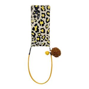 Fashionable Black And Yellow Leopard Print Phone Case Crossbody Side Carry with Wrist Strap Lanyard Protective Huawei Nova12 pro Ultra Nova11 Soft Shell